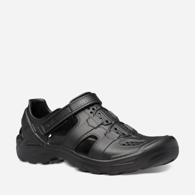 Teva Omnium Drift - Kids' Teva Hiking Shoes - Black | India (ISNF32614)